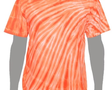 orange tie-dye t-shirt