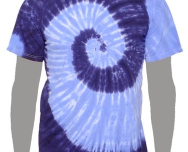 Blue Custom Tie-dye T-shirt