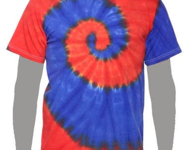 Red Royal Custom Tie-dye T-shirt