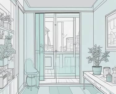 A person walks down a city street.