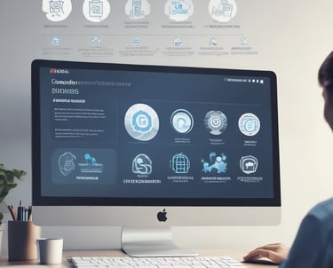 Professional consulting session with ServiceNow platform analytics on screen.
