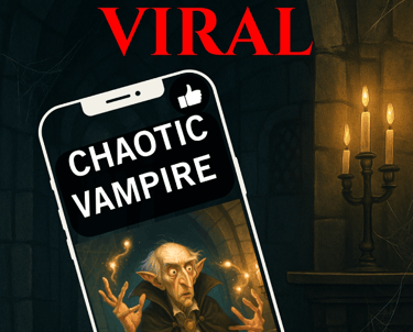Book cover of Dracula goes viral