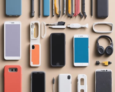 A display of various latest smartphones available for sale in a modern store.