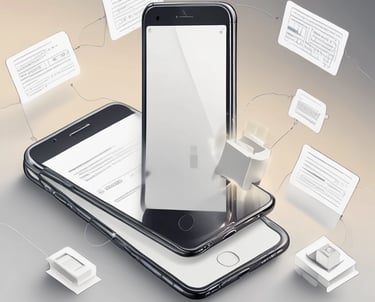 A technician carefully repairing a smartphone screen with precision tools.