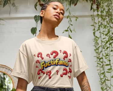 Fuctifano Red Question Marks T-Shirt