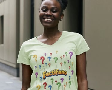 Fuctifano Women's V-neck T-shirt