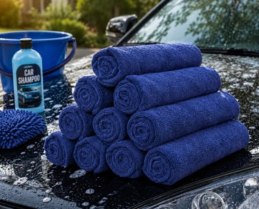 microfiber car wash towels terry warp knitted