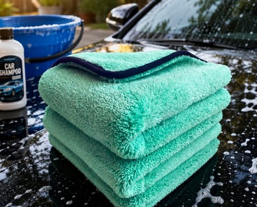 Premium Plush Microfiber Car Wash Towels