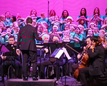 CREATE hosts a holiday children's choir program to help educate children in music.