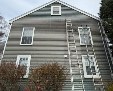 Precision Pressure Washing in Dover, NH for residential homes with siding and driveway cleaning
