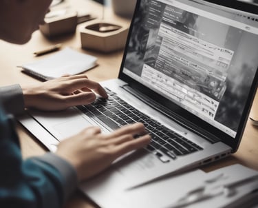 A modern office space with professionals collaborating around a table.