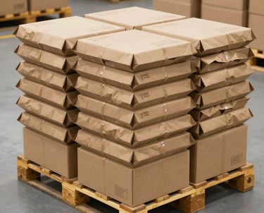 Bulk kraft paper mailers for packaging distributors