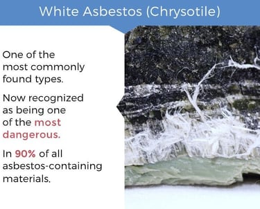 White Asbestos (Chrysotile) sample