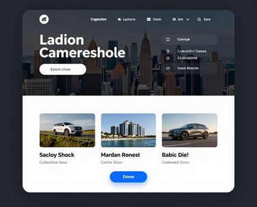 Clean, minimal landing page design with smooth gradients