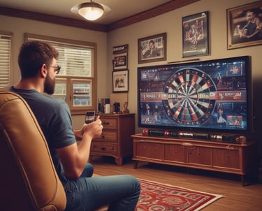 A cozy living room with a family enjoying TV together on a budget package.