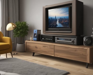 A cozy living room with a family enjoying TV together on a budget package.