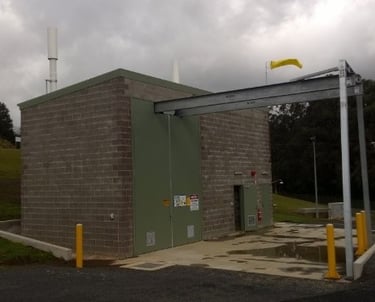 Moe WTP Chlorine Building and loading gantry