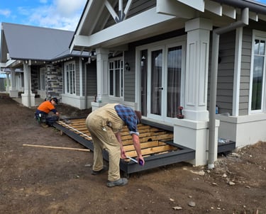 Beachley Constructions build a deck