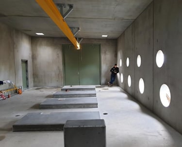 Inside Warragul WTP Pump Building