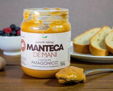 Manteca de mani chocolate patagónico
