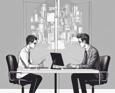 A creative team collaborating over marketing plans in a bright office.