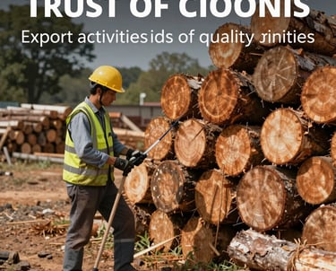 A modern woodworking factory with skilled workers handling wood materials and machinery.