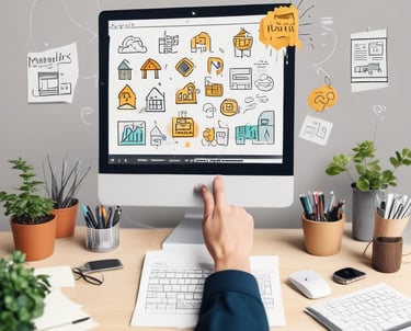 A cozy workspace with tools and materials neatly arranged, inviting creativity.