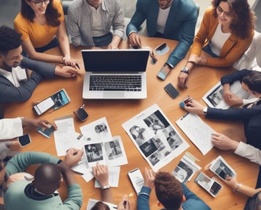 A cozy workspace with tools and materials neatly arranged, inviting creativity.