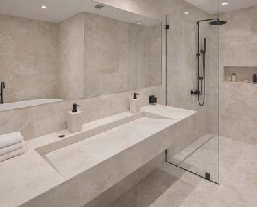 Rankų darbo kriauklė interjere