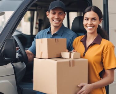 An image depicting efficient last mile delivery operations.