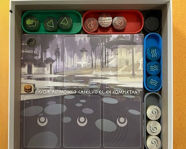 Insert 3D pour Mythologies avec rangements pour cartes, jetons et accessoires