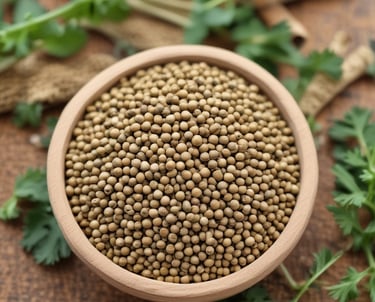 Close-up of vibrant turmeric, red chili, and coriander spices arranged in rustic bowls.