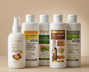 dermaderm bitkisel saç dökülmesine karşı ürünler