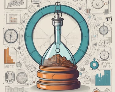 Close-up of a scientist examining advanced materials under a microscope in a lab.
