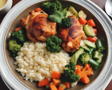A vibrant spread of oriental dishes arranged on a wooden table.