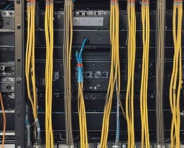 A friendly technician assisting a client with computer setup in a modern office.