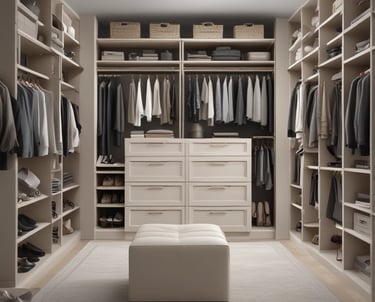 Bright, airy kitchen showcasing sleek custom cabinets in natural wood tones.