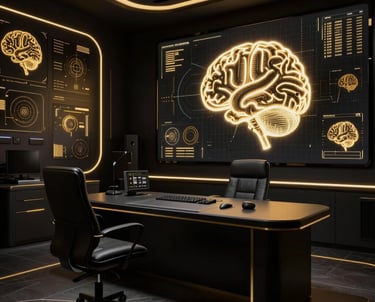 A vibrant illustration showing a brain with glowing dopamine pathways lighting up.