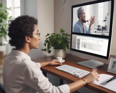 A calm therapy room with soft lighting and comfortable chairs.