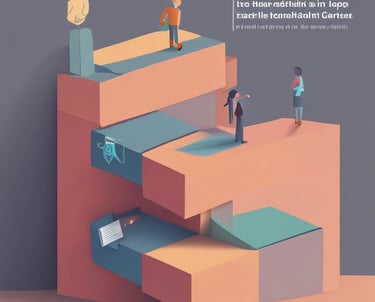 A dark-themed illustration showing three steps connected by arrows, symbolizing a smooth process.