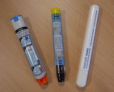 Adrenaline Auto-injectors (Epi-Pens) anaphylaxis training