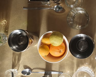 Bartending glassware and utensils on table at Tonic Martinborough