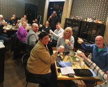 Group of friends enjoying Cocktail workshop together at Tonic Bar & Bistro