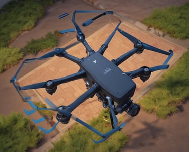 A vigilant security guard walking along a dimly lit perimeter fence under the night sky.