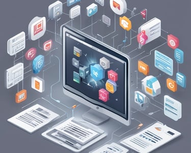 Modern web interface showing dynamic, interactive dashboards with data visualizations and filters.