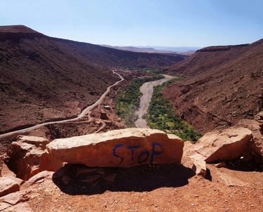 Morocco oasis desert landscape travel