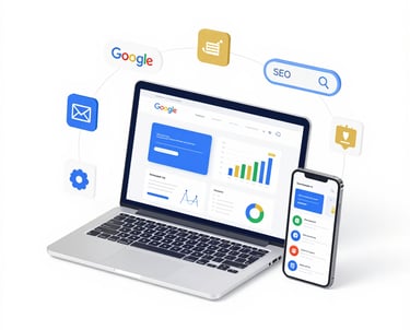 Digital marketing strategy illustration