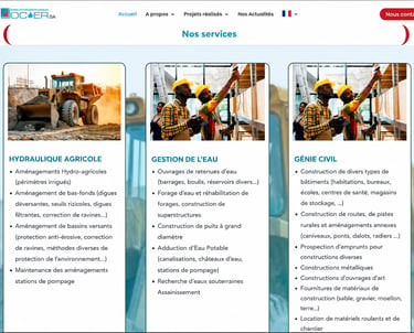 JOC-ER construction company website project