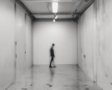 white and black abstract painting