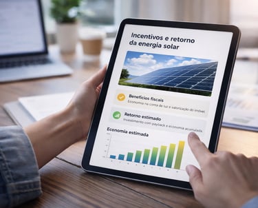 guia explicando como funciona energia solar